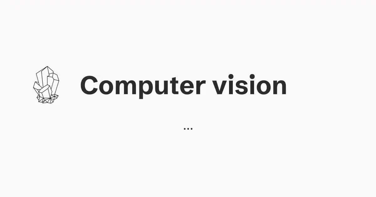 Computer vision